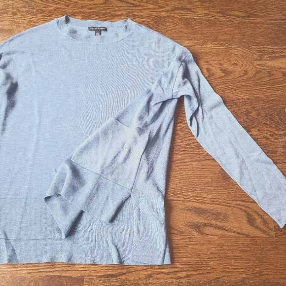 Eileen Fisher blue crewneck women's Sweater sz.XXS - Picture 3 of 10